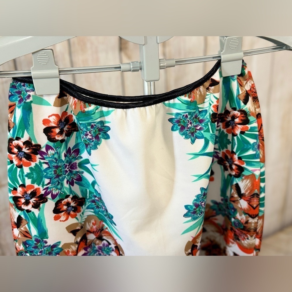 bisou bisou Floral Skirt, Women, Medium Y2K Elastic Waist, tropical - Picture 3 of 8